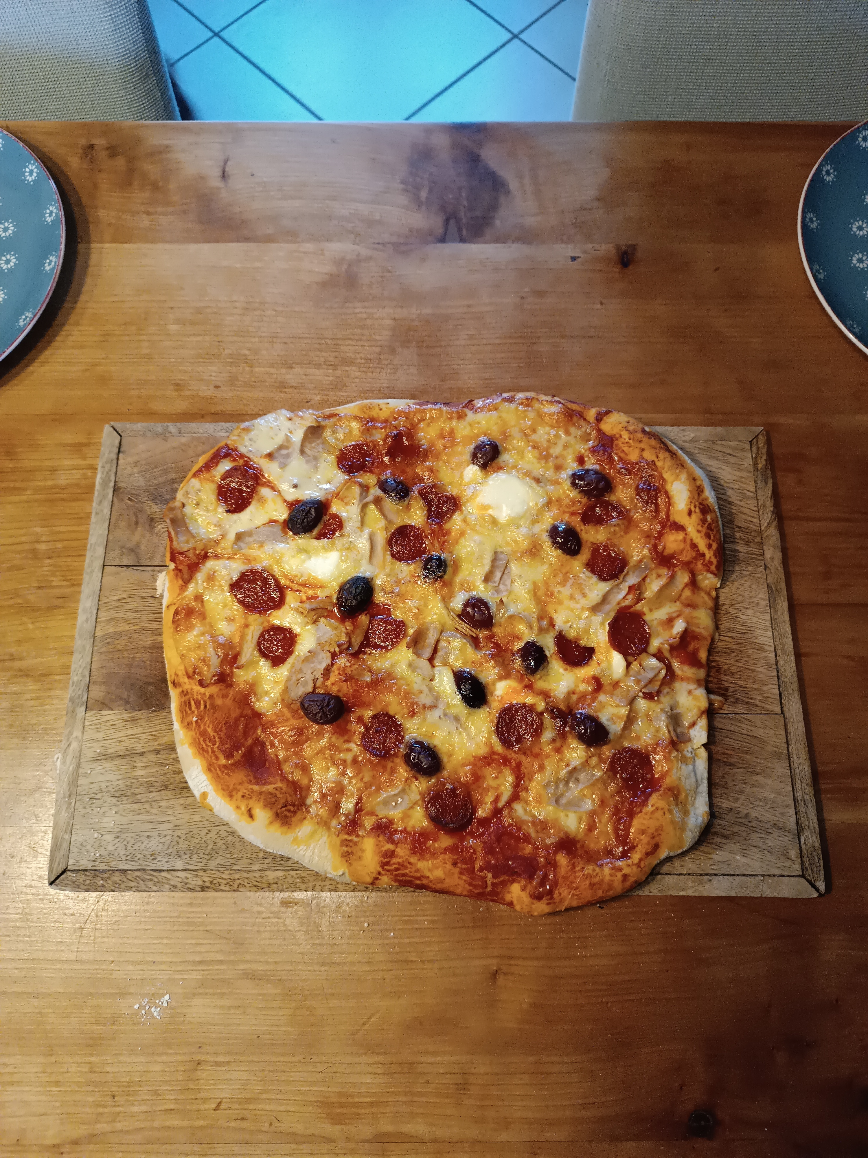 Pizza napolitaine au chorizo